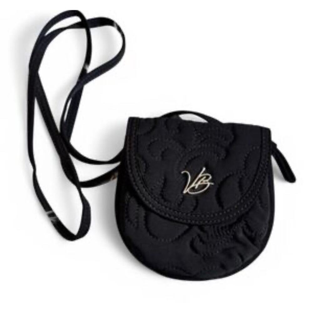 NWOT Vera Bradley Black Crossbody Quilted Wallet Purse Waist Belt Fannypack